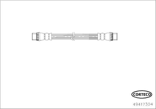 Corteco 49417304 - Тормозной шланг autosila-amz.com