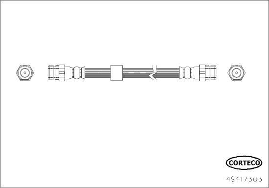 Corteco 49417303 - Тормозной шланг autosila-amz.com