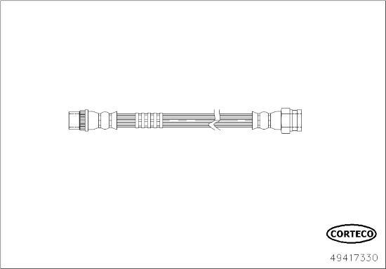 Corteco 49417330 - Тормозной шланг autosila-amz.com