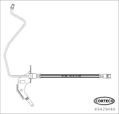 Corteco 49429444 - Тормозной шланг autosila-amz.com