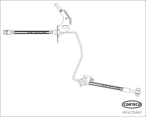 Corteco 49429441 - Тормозной шланг autosila-amz.com