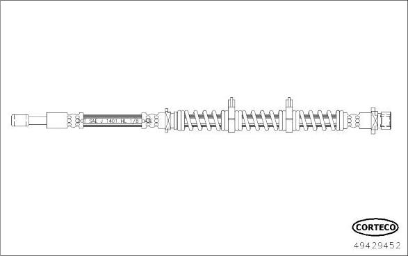 Corteco 49429452 - Тормозной шланг autosila-amz.com