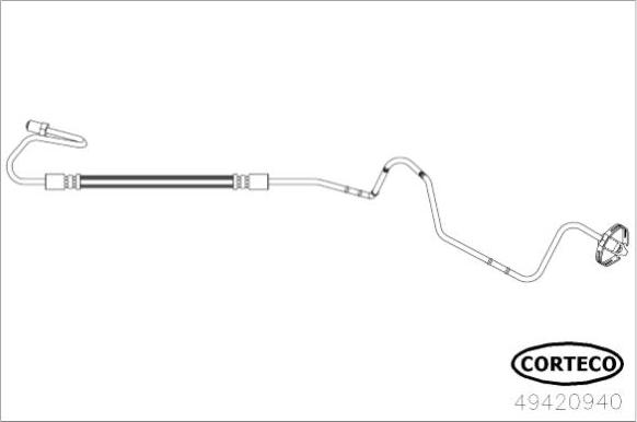 Corteco 49420940 - Тормозной шланг autosila-amz.com