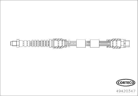 Corteco 49420347 - Тормозной шланг autosila-amz.com