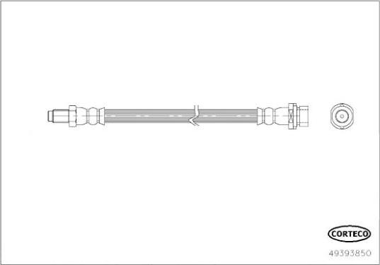 Corteco 49393850 - Тормозной шланг autosila-amz.com