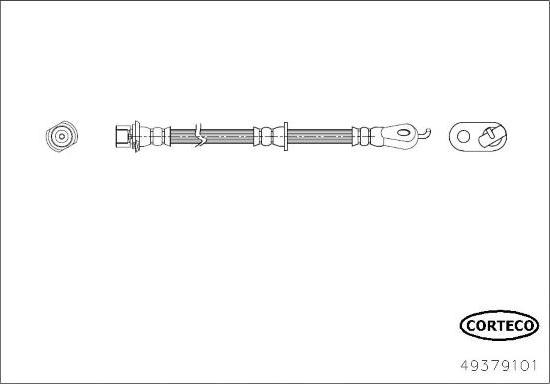 Corteco 49379101 - Тормозной шланг autosila-amz.com