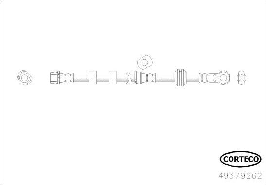 Corteco 49379262 - Тормозной шланг autosila-amz.com