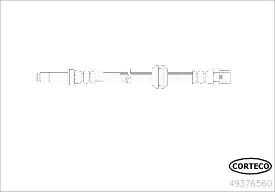 Corteco 49376560 - Тормозной шланг autosila-amz.com