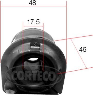 Corteco 49371888 - Втулка стабилизатора autosila-amz.com