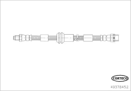 Corteco 49378452 - Тормозной шланг autosila-amz.com