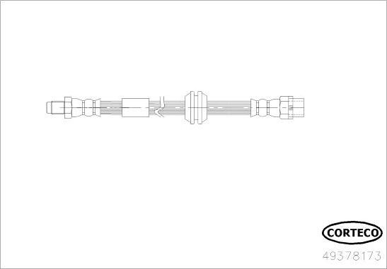 Corteco 49378173 - Тормозной шланг autosila-amz.com