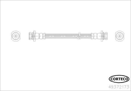 Corteco 49372173 - Тормозной шланг autosila-amz.com