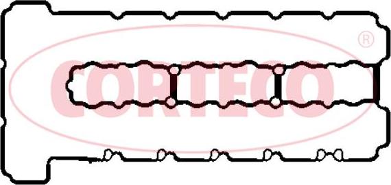 Corteco 440430P - Прокладка, крышка головки цилиндра autosila-amz.com