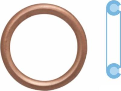 Corteco 402116S - Уплотнительное кольцо, резьбовая пробка маслосливного отверстия autosila-amz.com