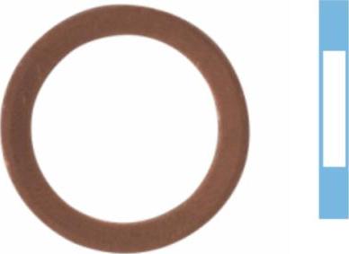 Corteco 005502H - Уплотнительное кольцо, резьбовая пробка маслосливного отверстия autosila-amz.com