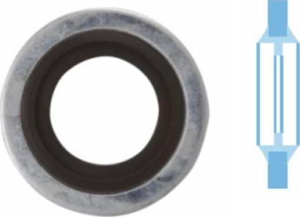 Corteco 006337S - Уплотнительное кольцо, резьбовая пробка маслосливного отверстия autosila-amz.com