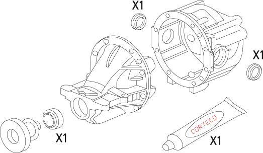 Corteco 19536215 - Комплект прокладок, дифференциал autosila-amz.com