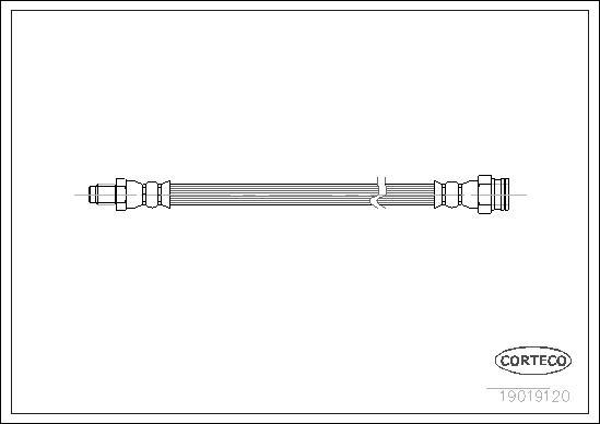 Corteco 19019120 - Тормозной шланг autosila-amz.com