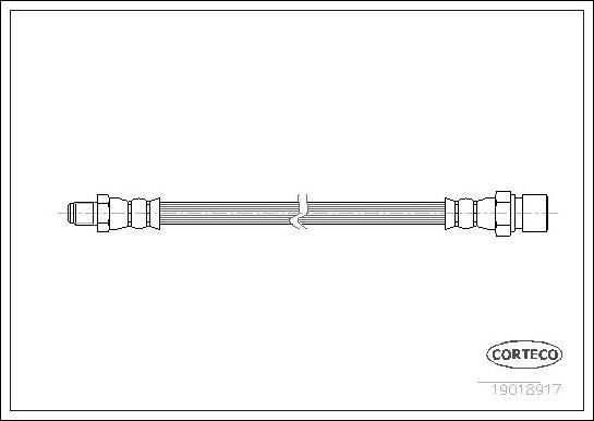 Corteco 19018917 - Тормозной шланг autosila-amz.com