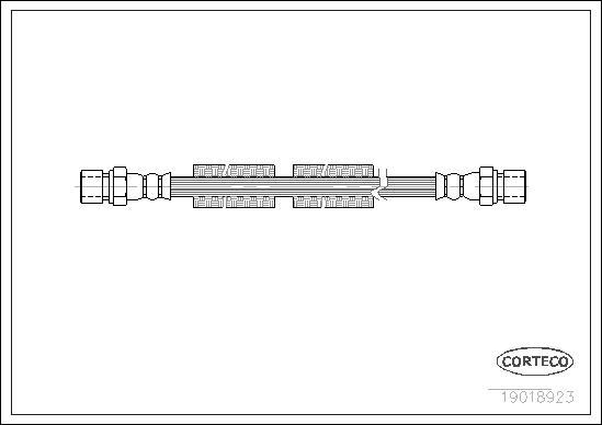 Corteco 19018923 - Тормозной шланг autosila-amz.com