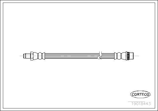 Corteco 19018443 - Тормозной шланг autosila-amz.com