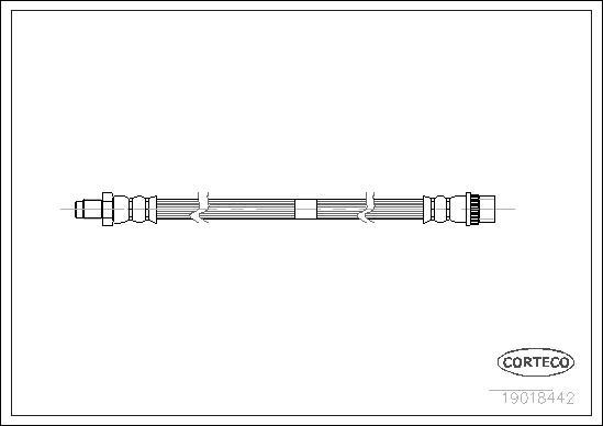 Corteco 19018442 - Тормозной шланг autosila-amz.com