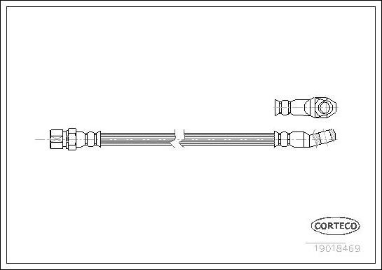 Corteco 19018469 - Тормозной шланг autosila-amz.com