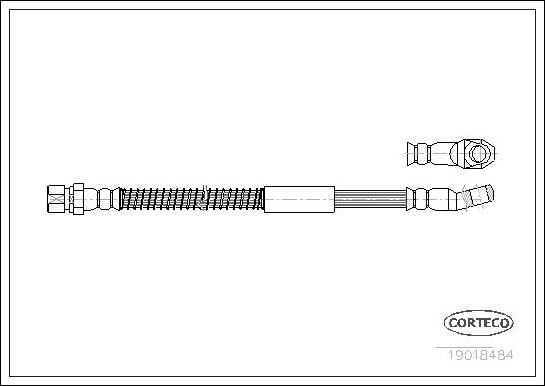 Corteco 19018484 - Тормозной шланг autosila-amz.com