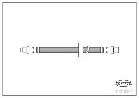 Corteco 19018504 - Тормозной шланг autosila-amz.com