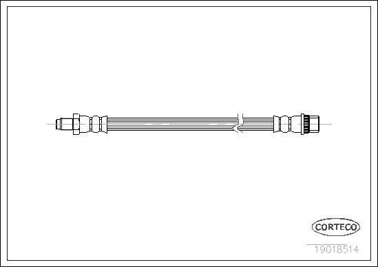 Corteco 19018514 - Тормозной шланг autosila-amz.com