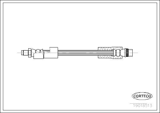 Corteco 19018513 - Тормозной шланг autosila-amz.com