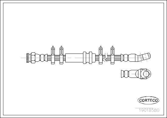 Corteco 19018580 - Тормозной шланг autosila-amz.com