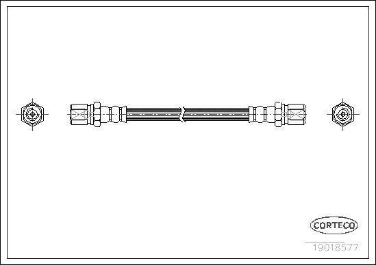 Corteco 19018577 - Тормозной шланг autosila-amz.com