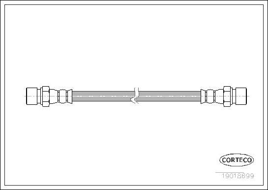 Corteco 19018699 - Тормозной шланг autosila-amz.com