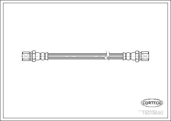 Corteco 19018690 - Тормозной шланг autosila-amz.com