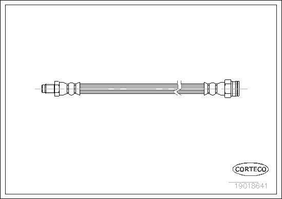 Corteco 19018641 - Тормозной шланг autosila-amz.com