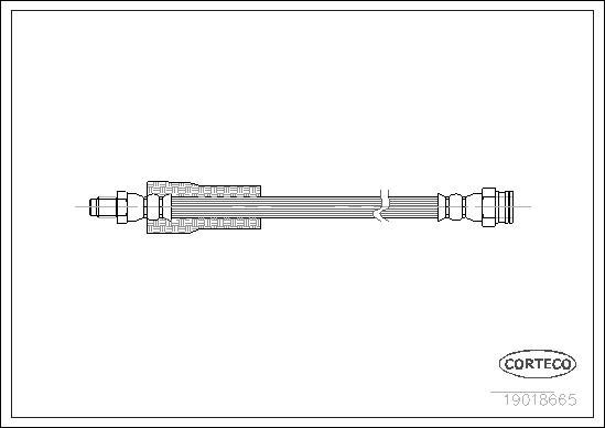 Corteco 19018665 - Тормозной шланг autosila-amz.com