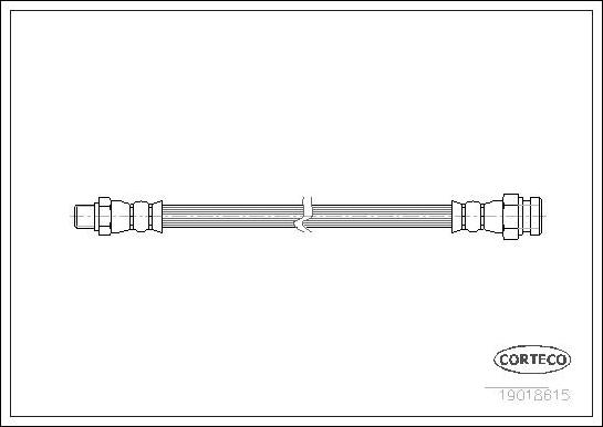 Corteco 19018615 - Шланг тормозной Corteco autosila-amz.com