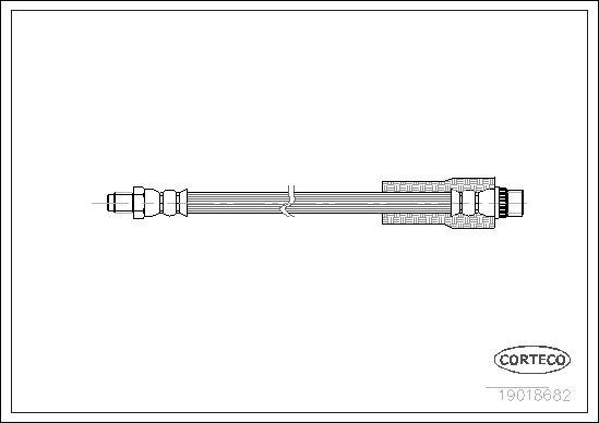 Corteco 19018682 - Тормозной шланг autosila-amz.com