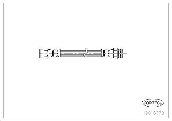 Corteco 19018678 - Тормозной шланг autosila-amz.com