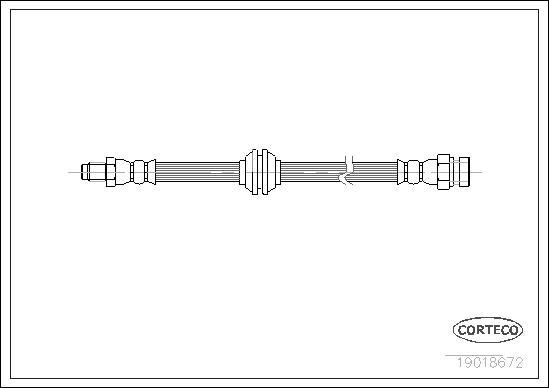 Corteco 19018672 - Тормозной шланг autosila-amz.com