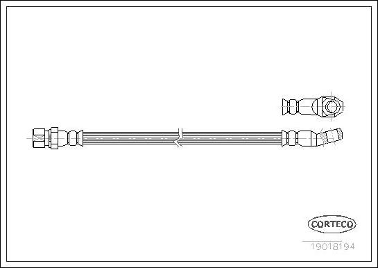 Corteco 19018194 - Тормозной шланг autosila-amz.com