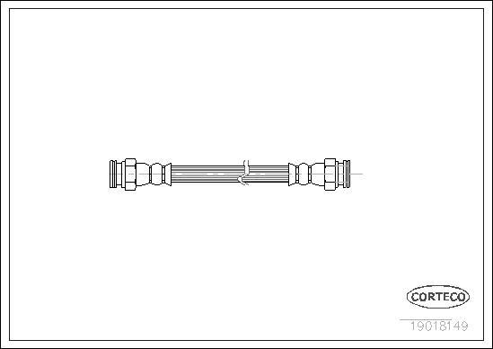 Corteco 19018149 - Тормозной шланг autosila-amz.com