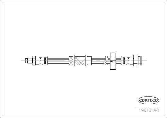 Corteco 19018148 - Тормозной шланг autosila-amz.com