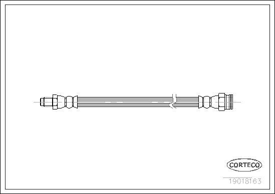 Corteco 19018163 - Тормозной шланг autosila-amz.com