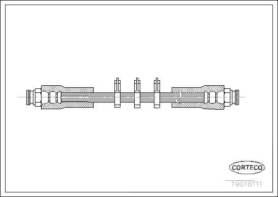 Corteco 19018111 - Тормозной шланг autosila-amz.com