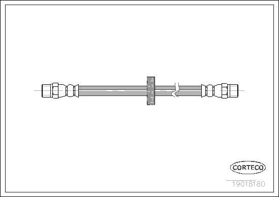 Corteco 19018180 - Тормозной шланг autosila-amz.com