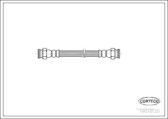 Corteco 19018120 - Тормозной шланг autosila-amz.com