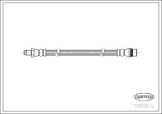 Corteco 19018170 - Тормозной шланг autosila-amz.com