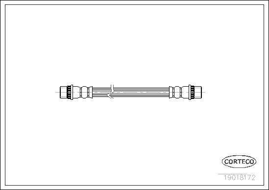 Corteco 19018172 - Тормозной шланг autosila-amz.com